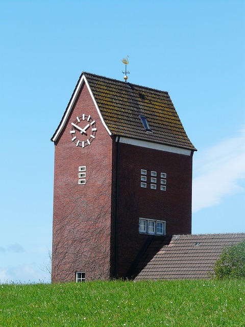 Kirchturm der Kirche auf Baltrum