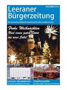 Cover der Dezember-Ausgabe der Leeraner Bürgerzeitung
