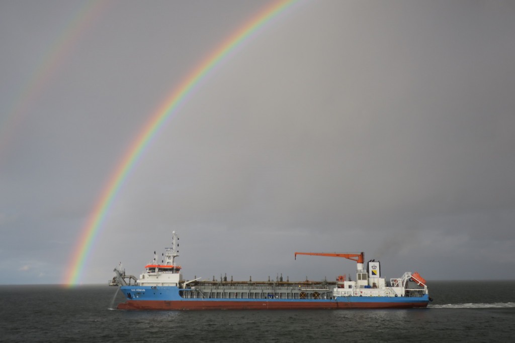 Doppelter Regenbogen Borkum