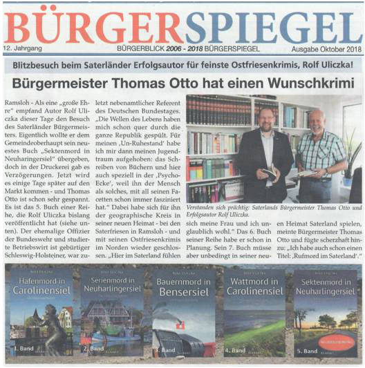 BÜRGERSPIEGEL Presseartikel Rolf Uliczka