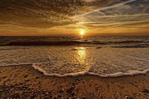 Nordseestrand - Schauplatz in dem Ostfrieslandkrimi von Ele Wolff