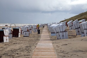 Strandkörbe an der Nordsee