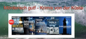 Banner zu den 5 Ostfriesenkrimis von Andrea Klier