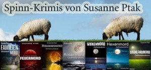 Ostfriesenkrimi Banner zu den Spinnkrimis von Susanne Ptak