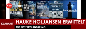 Banner zu den 5 Ostfriesenkrimis von Andrea Klier