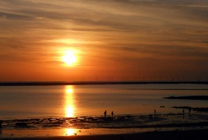 Sonnenuntergang auf Borkum