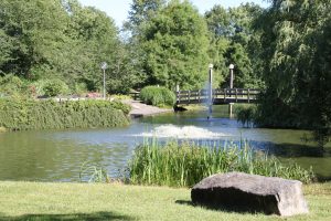 Von-Thünen-Park - Blick auf die Fontainenanlage