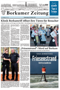 Borkumer Zeitung, ostfrieslandkrimi Friesenstrand