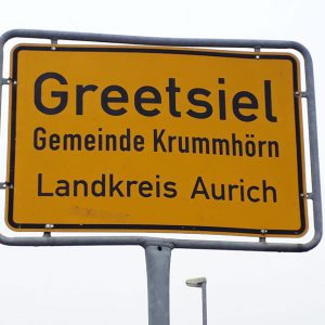 Greetsieler Ortsschild